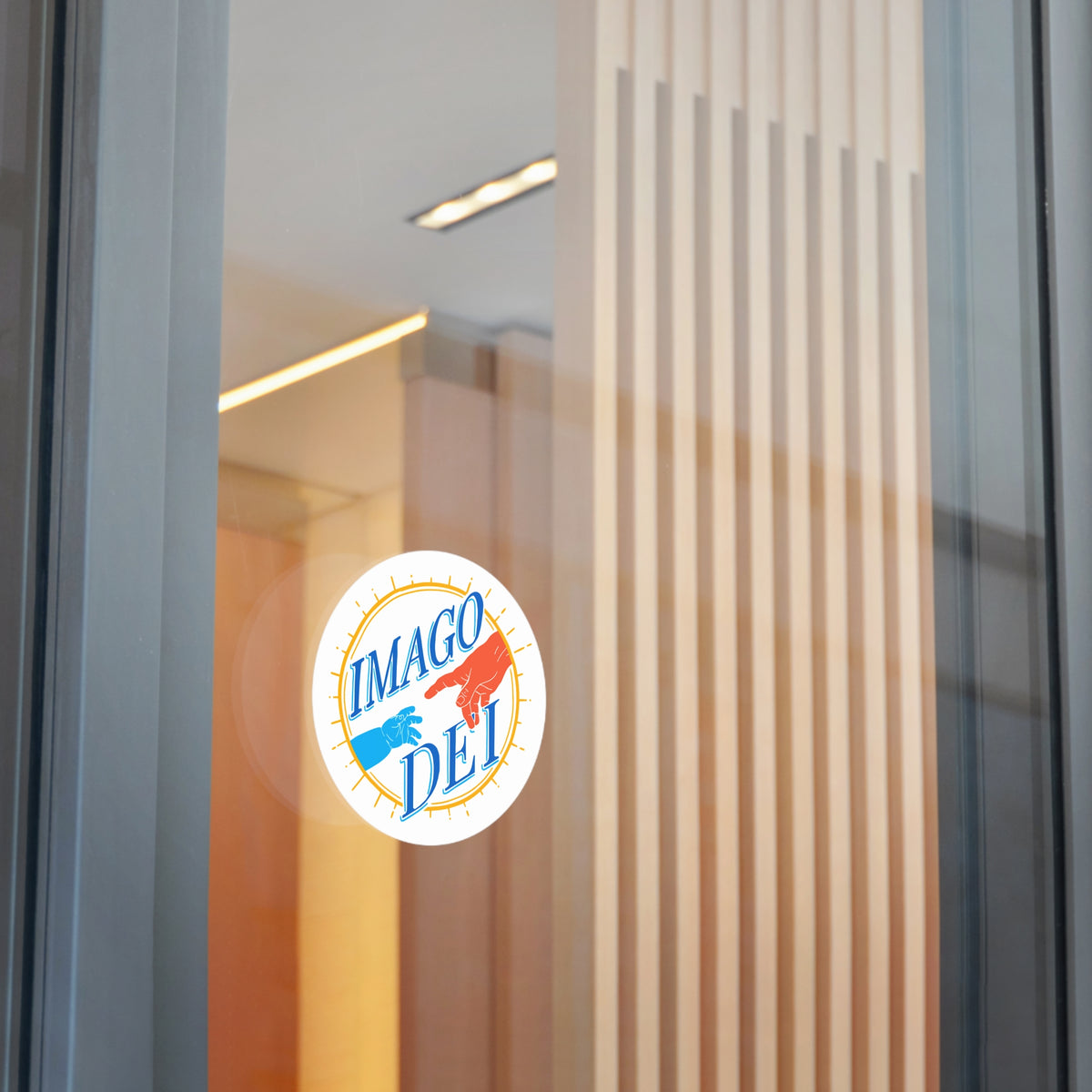 Imago Dei Round Vinyl Sticker