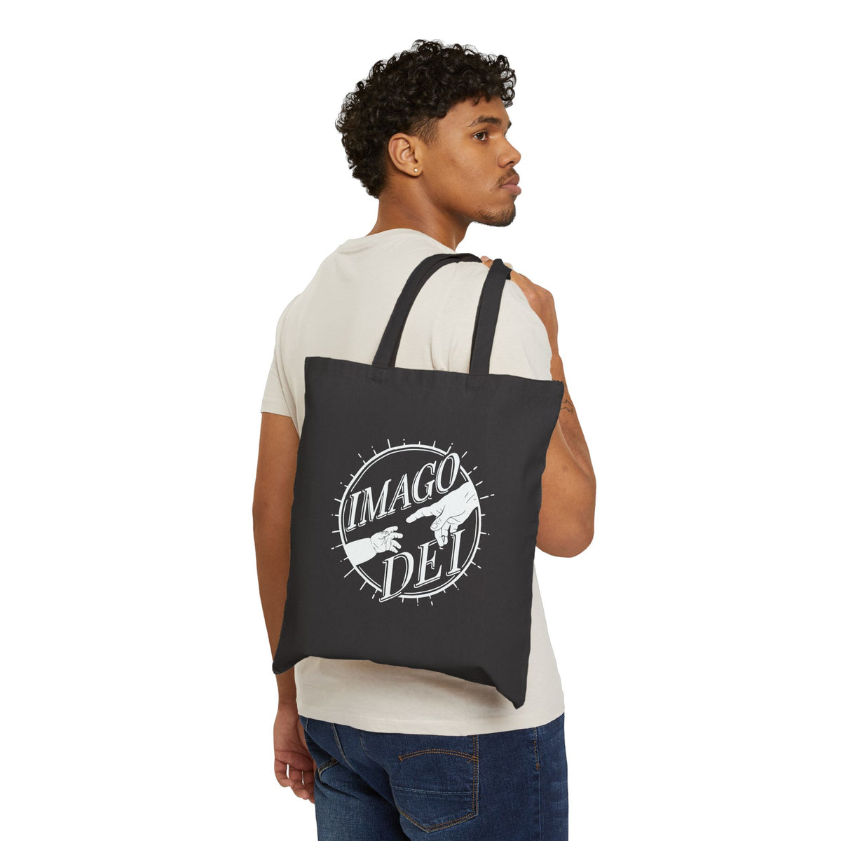 Canvas Tote Bag - Imago Dei Vintage Logo Eco Shopper