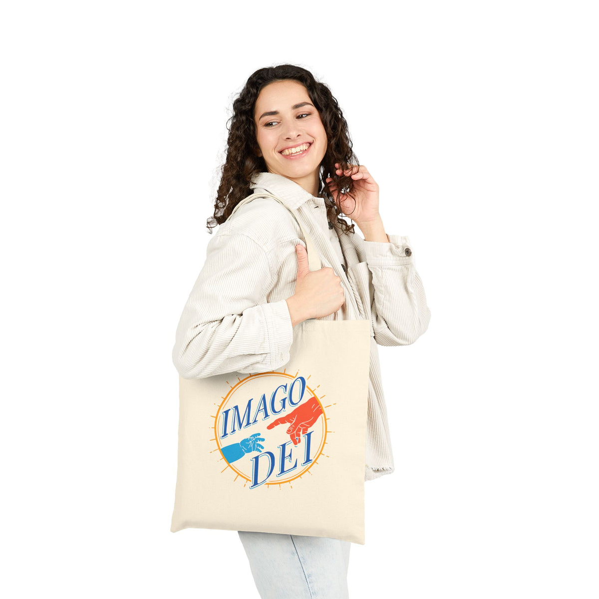 Canvas Tote Bag - Imago Dei Vintage Logo Eco Shopper