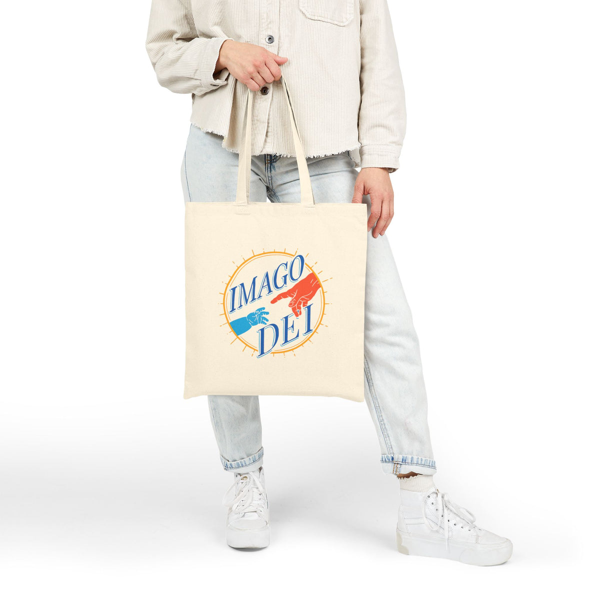 Canvas Tote Bag - Imago Dei Vintage Logo Eco Shopper