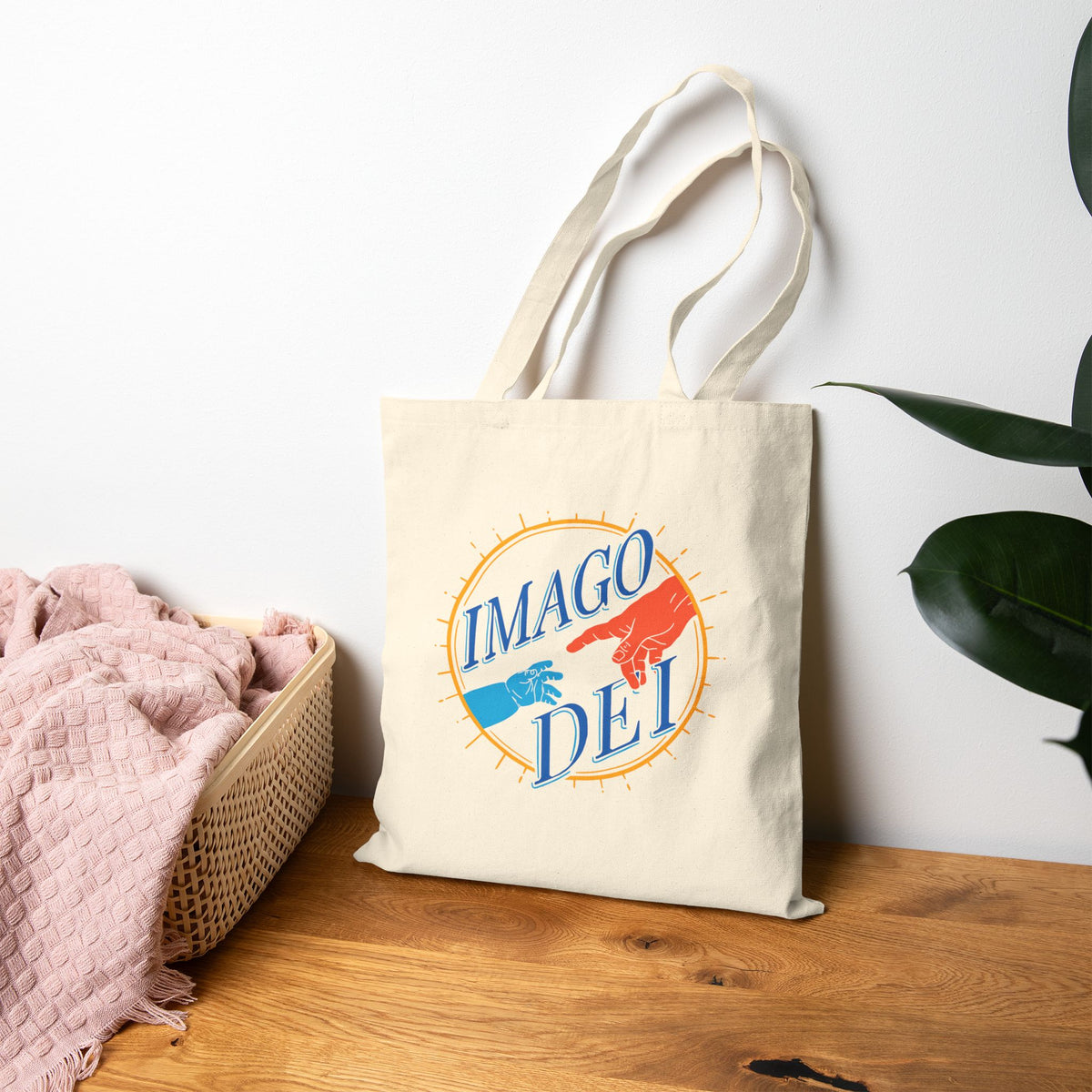 Canvas Tote Bag - Imago Dei Vintage Logo Eco Shopper